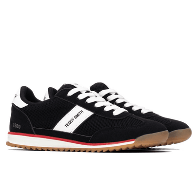 Womens Teddy Smith 120549 Suede Trainers - Black