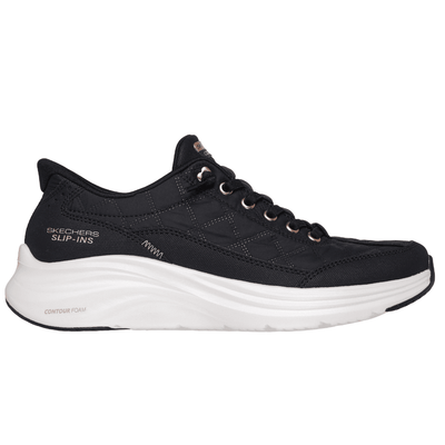 Womens Skechers Slip-ins: Contour Foam Cozy Fit Trainers - Black Rosegold