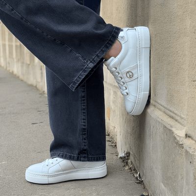 Womens Tamaris 23724 Platform Trainers - White