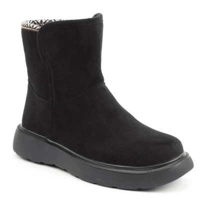 Womens Heavenly Feet Karla Stitch Booties - Black