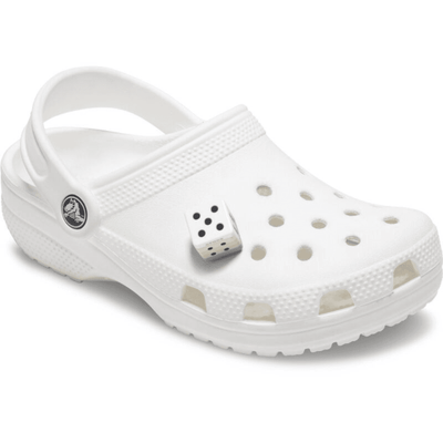 Crocs Jibbitz Charm 3D Stacked Dice - White