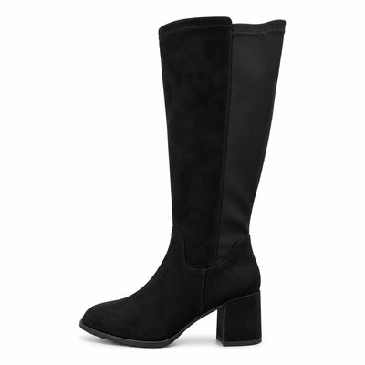 Womens Redz SU91113 Black Long Boots - Black