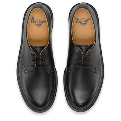 Girls Dr Martens 1461 Black Lace Up Shoes - Black