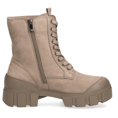 Womens Caprice 25211 Chunky Lace Up Boots - Mud - Mud