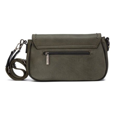 Womens Refresh 183439 Faux Leather Crossbody Bag - Khaki