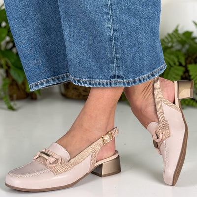 Womens Pitillos 11151 Nude Flats - Nude Pink