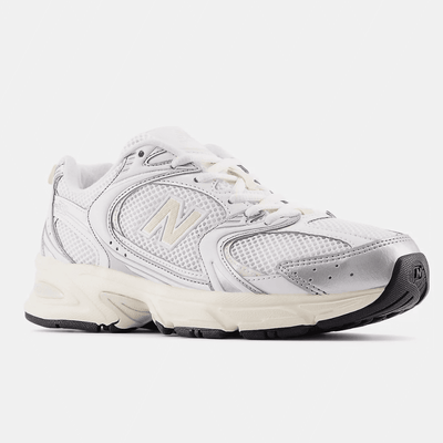Womens New Balance 530 Trainers - Silver Metallic with Linen