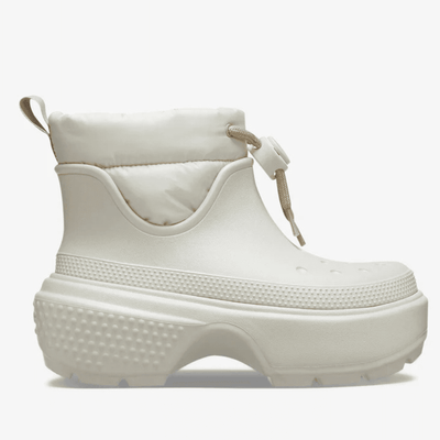 Womens Crocs Stomp Puff Boots - Stucco Natural Beige