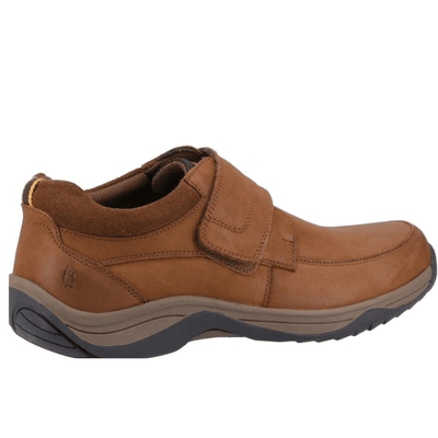 Mens Hush Puppies Douglas Velcro Strap Shoes - Tan