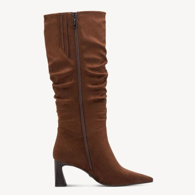 Womens Tamaris 25507 Muscat Tan Slouch Boots - Muscat Tan