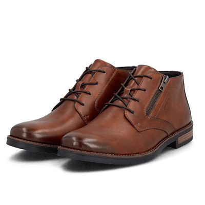 Mens Rieker 14609 Lace and Zip Chukka Boots - Brown