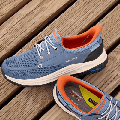 Skechers Mens Slip-ins Relaxed Fit Meroe Alden Trainers - Blue