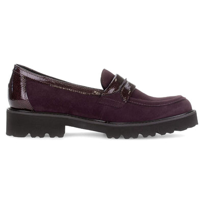 Womens Gabor 4013 Loafers - Mulberry