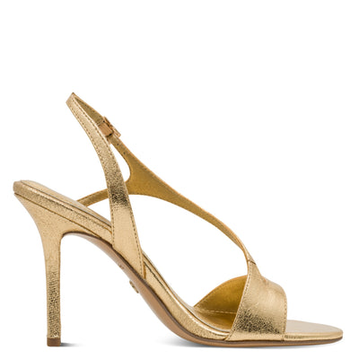 Womens Tamaris 28321 Buckle Closed Heeled Sandals - Gold