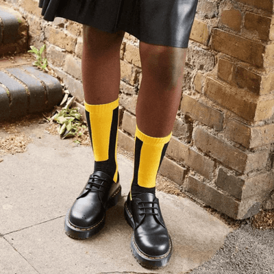 Dr Martens Double Doc Organic Blend Socks - Yellow