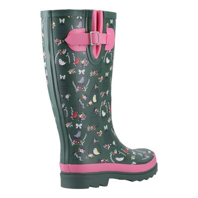 Womens Cotswold Cleeve Tall Wellingtons - Green