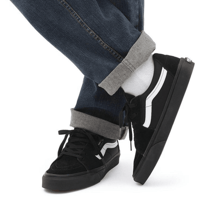Vans Mens Cordura Sk8 Low Trainers - Black