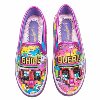 Womens Irregular Choice Power Up - Purple Multi