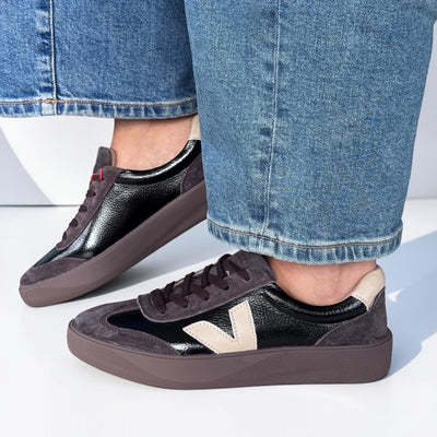 Womens Drilleys Thirty Six Trainers - Coal Cocoa