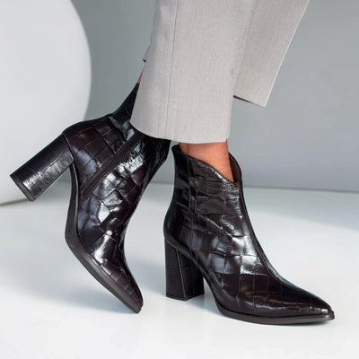 Womens Wonders 5444 Ankle Boots - Brown