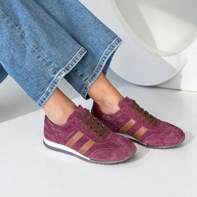 Womens Drilleys Ninety Nine Trainers AW26 - Razzberry