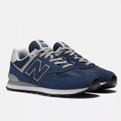 New Balance Mens 574 Trainers - Navy with White