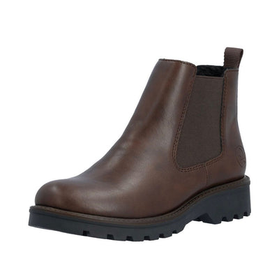 Womens Rieker 73250 Ankle Boots - Chestnut