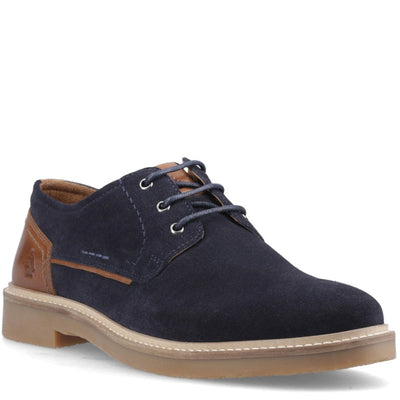 Mens Hush Puppies Guy Navy Casual Shoes - Navy