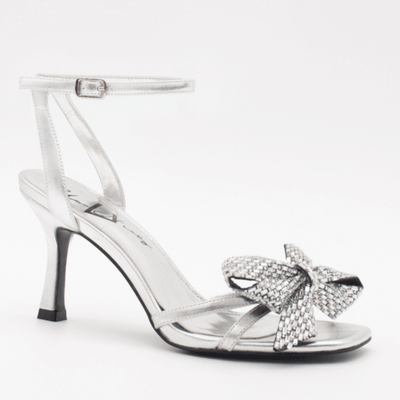 Womens Una Healy Kiss An Angel Open Toe Heels - Chrome Dazzle