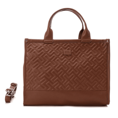 Womens Xti 184331 Camel Embossed Large Tote Bag - Camel
