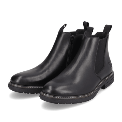 Mens Rieker 33180 Chelsea Zip Boot - Black
