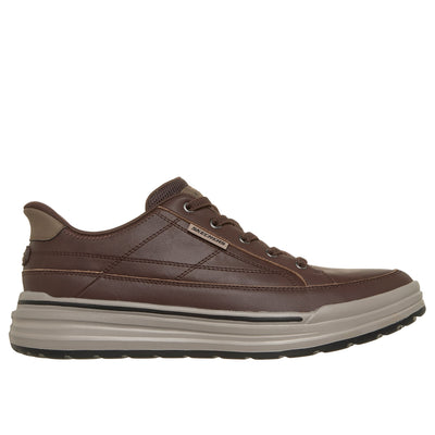 Mens Skechers 211234 Casual Slip-In Sterling Shoe - Chocolate