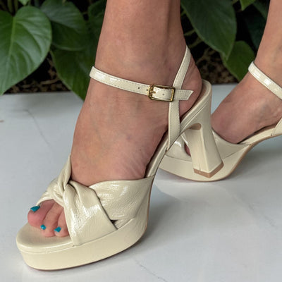 Womens Unisa Onoa Heeled Sandals - Ivory
