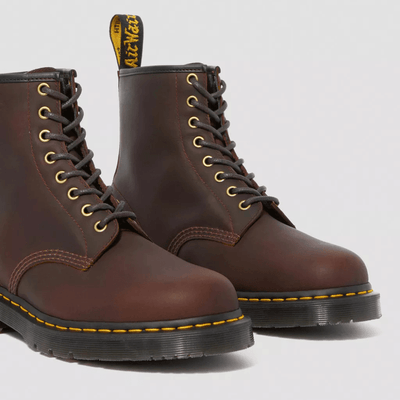 Womens Dr Martens 1460 Wintergrip Leather Cocoa Brown Boots - Cocoa Brown