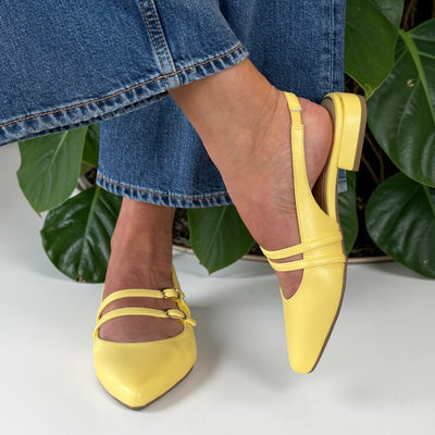 Womens Marco Tozzi 29409 Limoncello Sling Pumps - Limoncello
