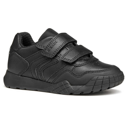 Infant Boys Geox RANN-E Black School Shoes - Black