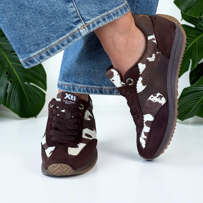 Womens Xti 146533 Cow Trainers - Cow