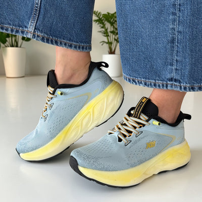 Womens Xti 145410 Knit Sporty Trainers - Blue