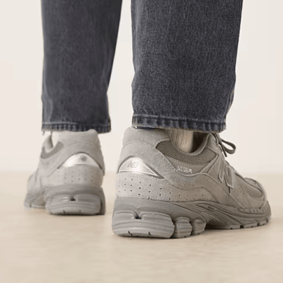 Mens New Balance 2002 Trainers - Slate Grey with Dark Silver Metallic
