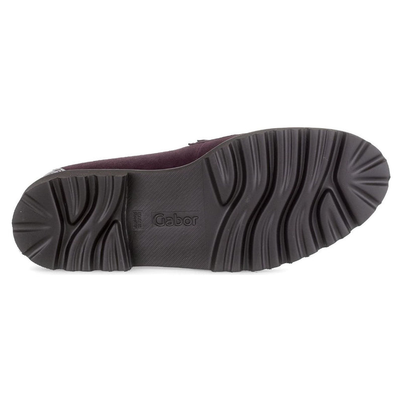 Womens Gabor 4013 Loafers - Mulberry