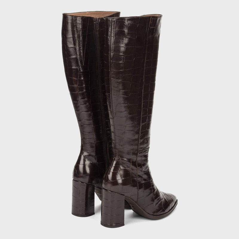 Womens Wonders 6305 Long Boots - Brown