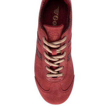 Womens Gola Cleora II Deep Red Trainers - Deep Red