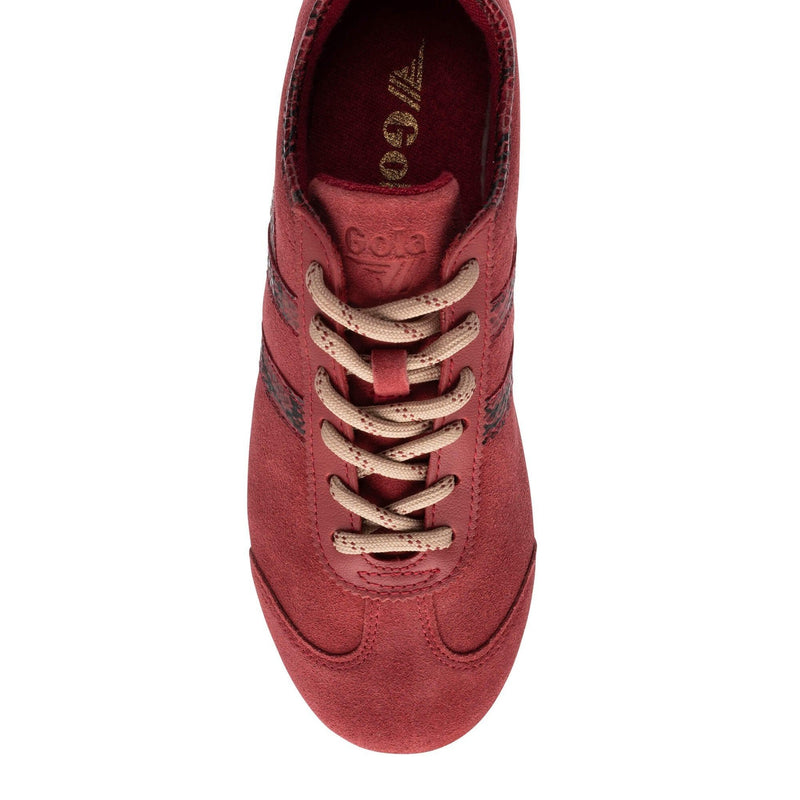 Womens Gola Cleora II Deep Red Trainers - Deep Red