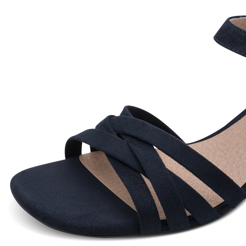 Womens Jana 28280 Navy Heeled Sandals - Navy