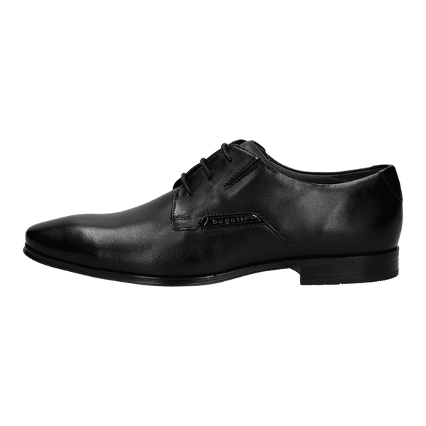 Bugatti Mens A311K Black Leather Lace Up Smart Shoes - Black