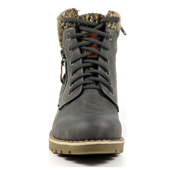 Womens Lunar Millie Waterproof Ankle Boots - Grey