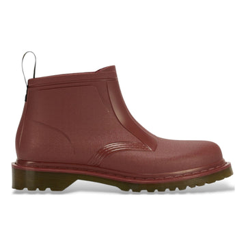 Unisex Dr. Martens 101 Rain Cherry Red PVC Ankle Wellingtons - Cherry Red