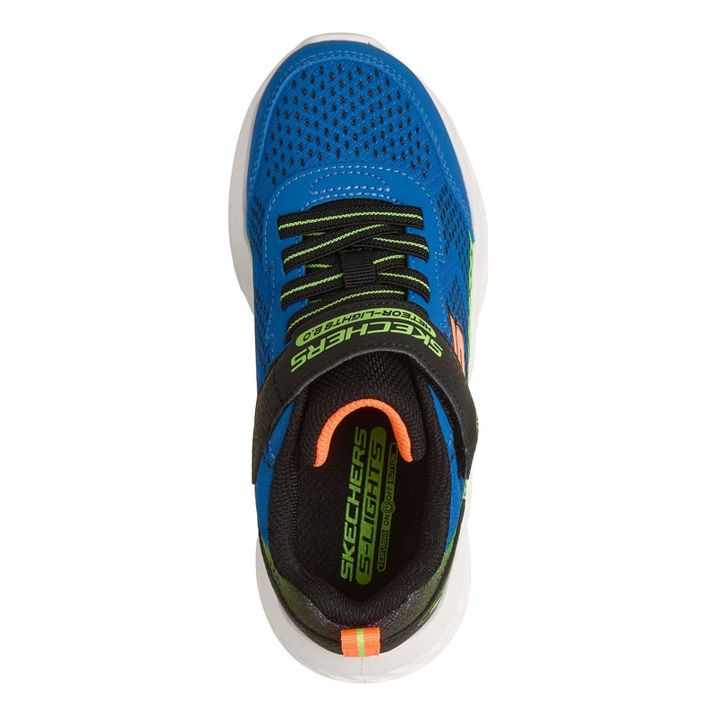 Junior Boys Skechers 401490L Meteor-Lights 2.0 Trainers - Blue