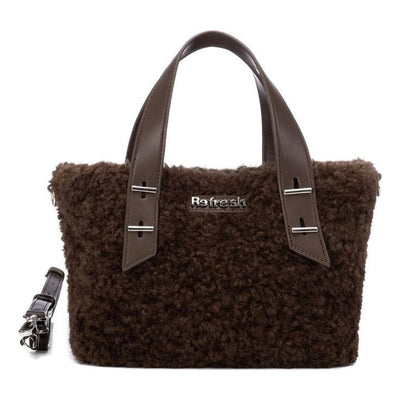 Womens Refresh 183458 Mini Fur Crossbody Bag - Brown