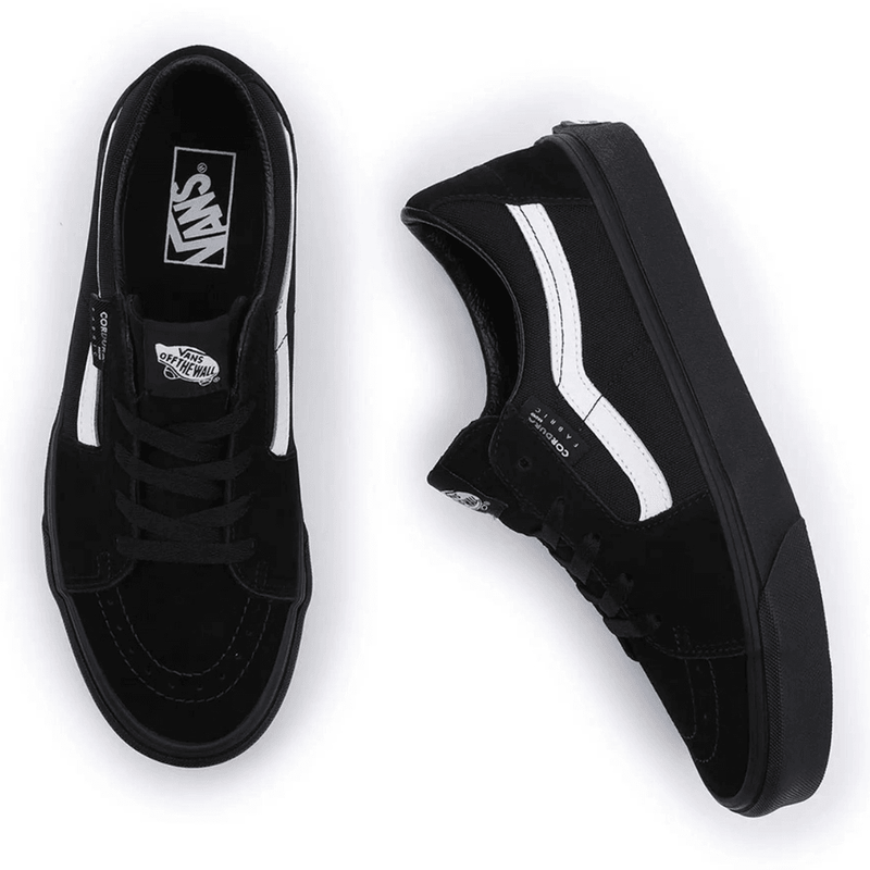 Vans Mens Cordura Sk8 Low Trainers - Black